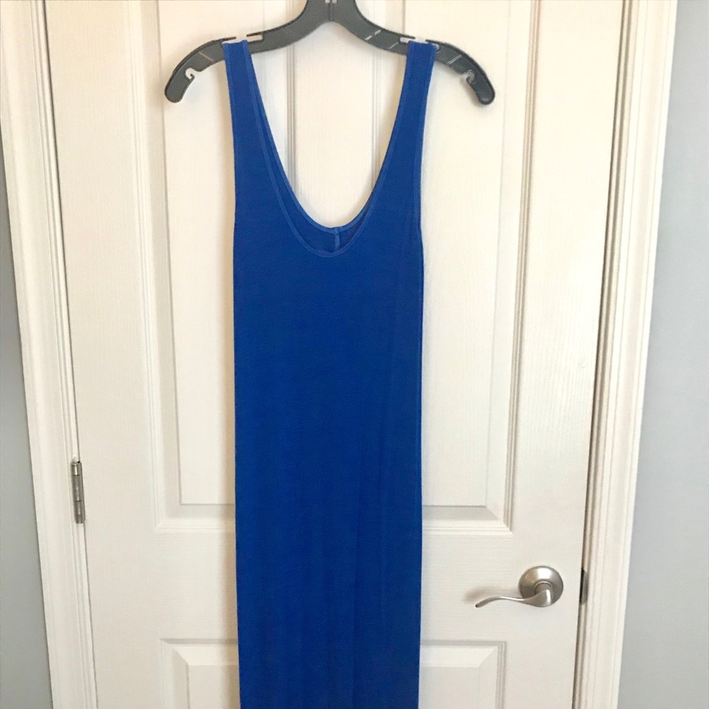 Enza Costa Stretch Silk Rib Tank Midi Dress